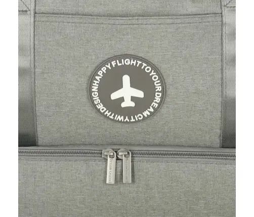 Ceļojumu soma rokas bagāžai 39 x 18 x 30 cm pelēka