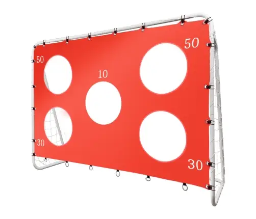 Bērnu futbola treniņu vārti 2in1 + precizitātes paklājs 215 x 153 x 76 cm