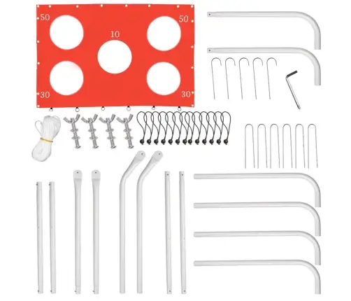 Bērnu futbola treniņu vārti 2in1 + precizitātes paklājs 215 x 153 x 76 cm