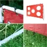 Bērnu futbola treniņu vārti 2in1 + precizitātes paklājs 215 x 153 x 76 cm