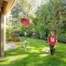 Futbola vārti futbola basketbola tablo basketbola spēle 2in1 2 bumbas sūknis