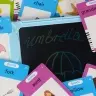 Flash karšu lasītājs angļu valodas mācīšanās pazūdoša pildspalva zila