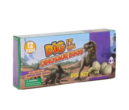 Dinozauri izrakumi dinozauru olu figūriņas arheoloģiskais komplekts ar 12 olām