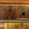 LULILO Peonio koka leļļu māja 70cm LED rozā krāsā