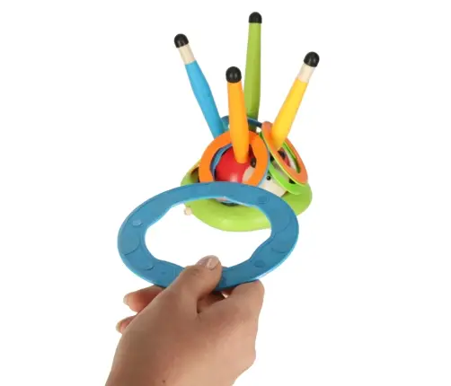 Sporta veiklības spēle bērniem lēkšana pa virvi mērķa metiens ladybird launcher 3in1