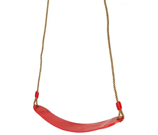 Bērnu dārza šūpoles plakanas izturīgas sarkanas