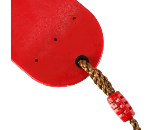 Bērnu dārza šūpoles plakanas izturīgas sarkanas