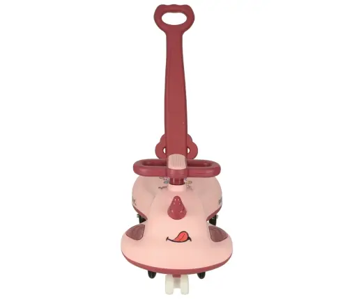 LED Swing FIX S1 gravitācijas skrejritenis ar rokturi rozā krāsā līdz 65 kg