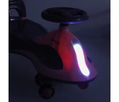 LED Swing FIX S2 gravitācijas skrejritenis ar rokturi purpursarkans max 100kg