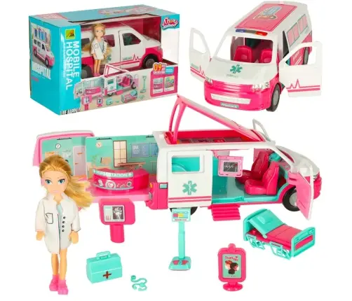 Ātrās palīdzības mobilās slimnīcas leļļu piederumi