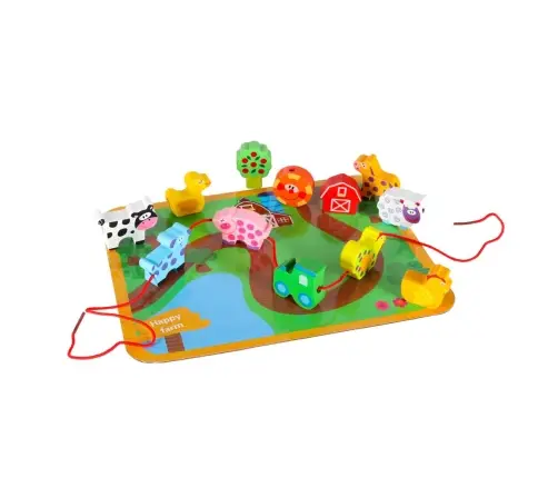 Koka bloki vītņošanas dēļu dēļu fermas dzīvniekiem