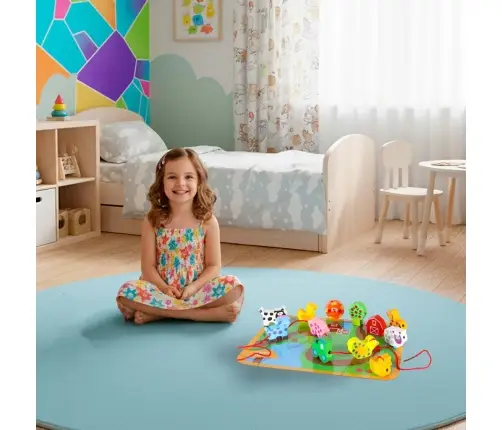 Koka bloki vītņošanas dēļu dēļu fermas dzīvniekiem