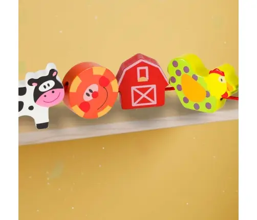 Koka bloki vītņošanas dēļu dēļu fermas dzīvniekiem