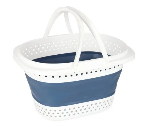 Veļas veļas groza locīšanas silikona lielais grozs 32L