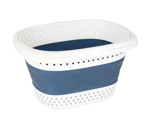Veļas veļas groza locīšanas silikona lielais grozs 32L