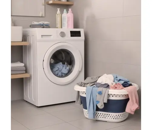 Veļas veļas groza locīšanas silikona lielais grozs 32L