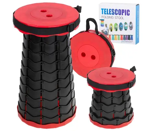 Saliekamais krēsls saliekamais taburete taburete mājas dārza kempingam sarkans