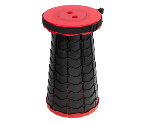 Saliekamais krēsls saliekamais taburete taburete mājas dārza kempingam sarkans