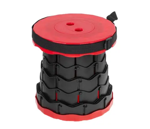 Saliekamais krēsls saliekamais taburete taburete mājas dārza kempingam sarkans