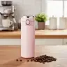 Termiskā krūze ar iemuti LED termoss 420ml rozā krāsā