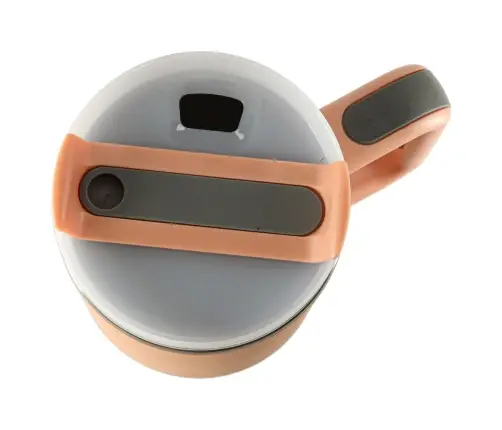 Termiskā krūze ar salmiņu un rokturi termoss 1200ml pulverveida rozā krāsā