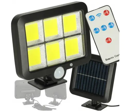 Saules kustības un krēslas sensora lampa 120 LED