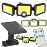 LED saules lampa 3in1 ar krēslas kustības sensoru