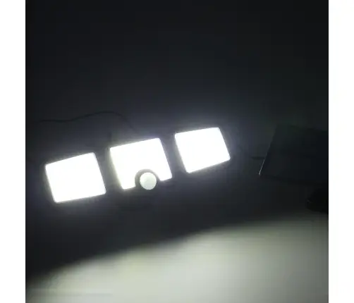 LED saules lampa 3in1 ar krēslas kustības sensoru