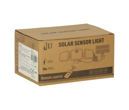 LED saules lampa 3in1 ar krēslas kustības sensoru