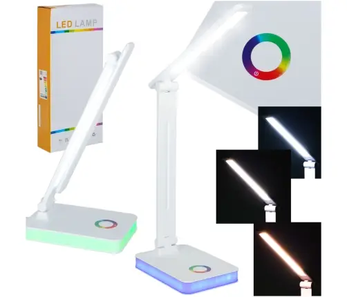 LED galda lampa salokāma touch USB