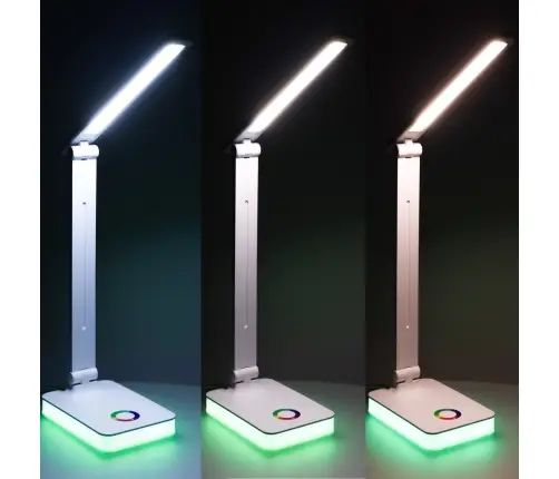 LED galda lampa salokāma touch USB