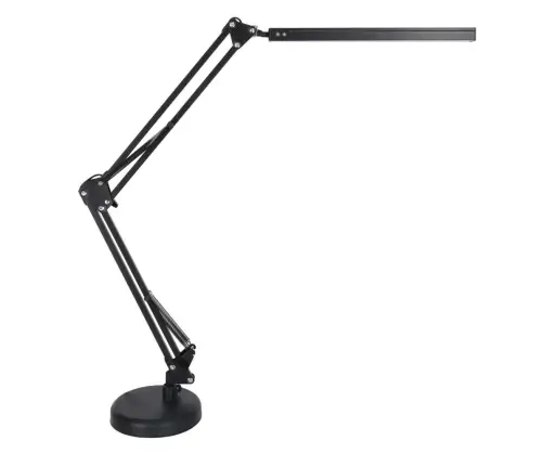 LED galda lampa USB grozāmā roka 2 stiprinājuma metodes