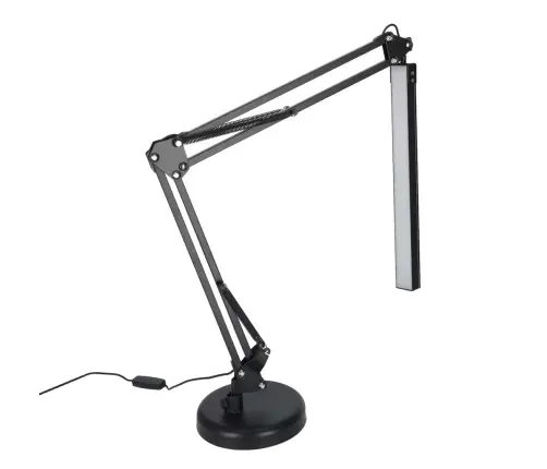 LED galda lampa USB grozāmā roka 2 stiprinājuma metodes