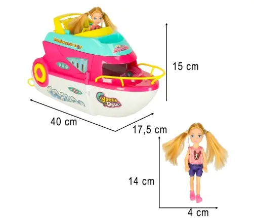 Leļļu laiva ballīte jahta izvelkamā leļļu sērfošanas dēlis