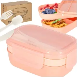 Pusdienu kaste brokastu kaste ar nodalΔ«jumiem sadalΔ«ta 1900ml aprikoze Pusdienu kaste brokastu kaste ar nodalΔ«jumiem sadalΔ«ta 1900ml aprikoze
