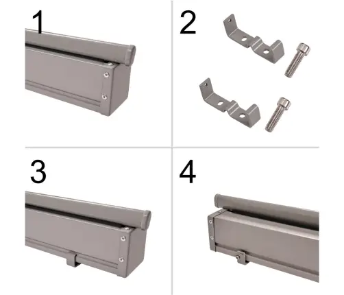 Sānu terases nojume LUARO izvelkamais ekrāns 160 x 300 cm