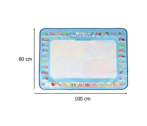 Akvareļkrāsošanas paklājs akvareļkrāsošanas marķieri trafareti trafareta rullītis 100x80cm alfabēts