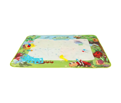 Akvareļkrāsošanas paklājs akvareļkrāsošanas marķieri trafareti trafaretu rullītis 120x90cm pļava