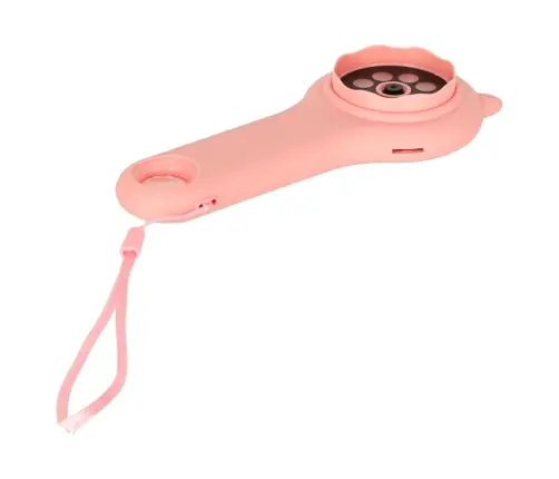 Optiskā mikroskopa digitālā lupa 500x 2Mpx rozā krāsā