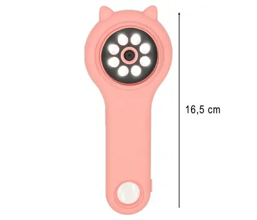 Optiskā mikroskopa digitālā lupa 500x 2Mpx rozā krāsā