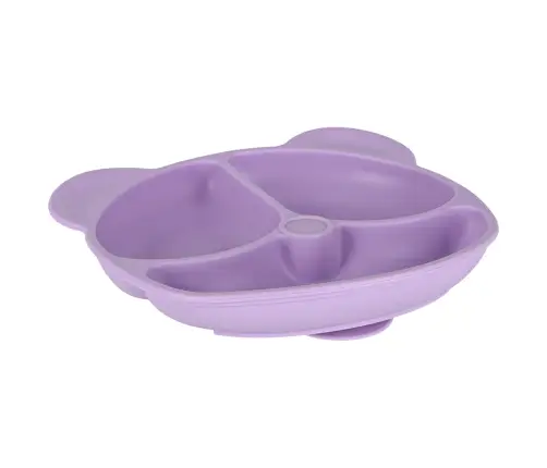 Bērnu silikona piederumu komplekts ar 8 gabaliem violets