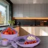 Bērnu silikona piederumu komplekts ar 8 gabaliem violets
