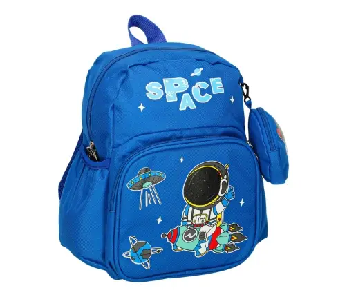 Bērnudārza skolas mugursoma bērnu astronauta 30x14x23cm