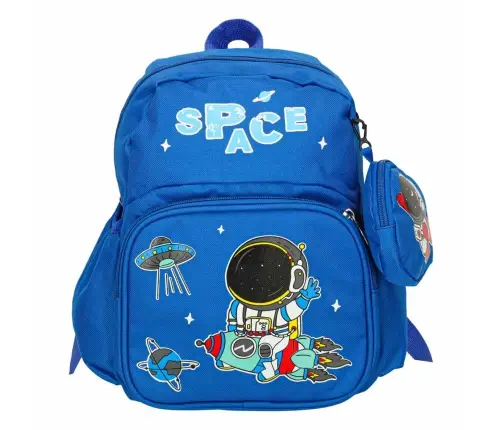 Bērnudārza skolas mugursoma bērnu astronauta 30x14x23cm