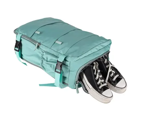 Bagāžas ceļojumu mugursoma zaļa 45x30 cm