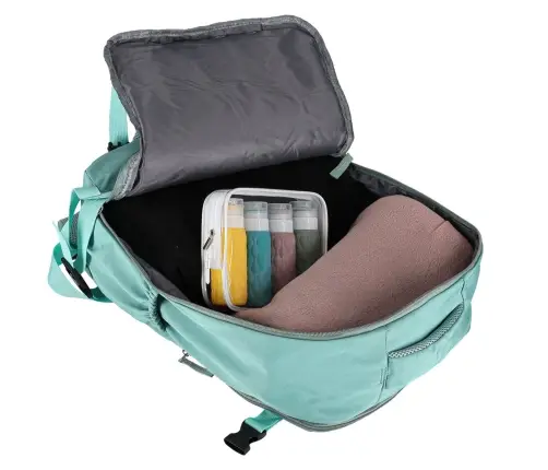 Bagāžas ceļojumu mugursoma zaļa 45x30 cm