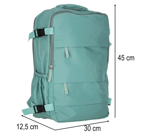 Bagāžas ceļojumu mugursoma zaļa 45x30 cm