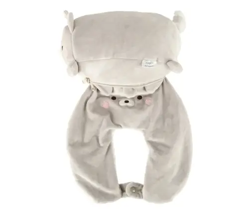 Ceļojumu spilvens 2in1 kakla rullis lidmašīnai automašīnai talismans kaķis