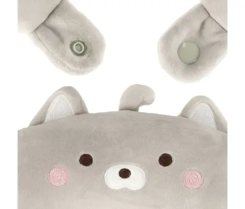 Ceļojumu spilvens 2in1 kakla rullis lidmašīnai automašīnai talismans kaķis