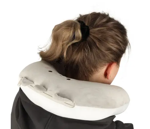 Ceļojumu spilvens 2in1 kakla rullis lidmašīnai automašīnai talismans kaķis